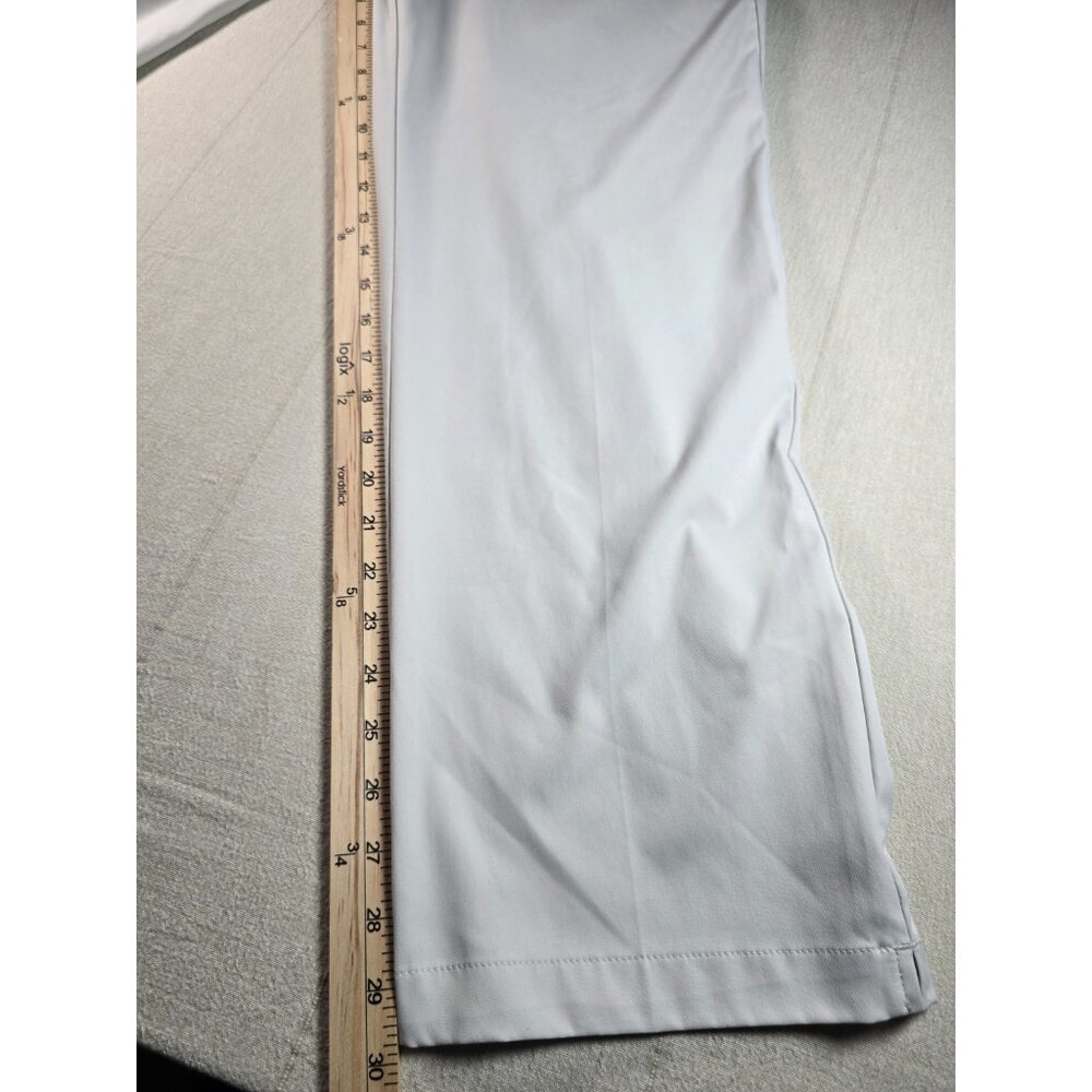 Adidas Performance Golf Pants Men's 38x30 Beige Flat Front Chino AE7006 Khaki - Picture 8 of 14